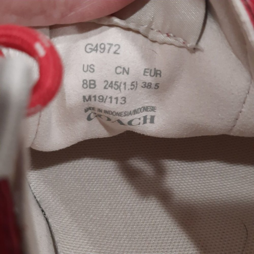 Coach City Sole G4972 Mesh Sneakers Hyacinth Pink Shoes Size 8 - Picture 5 of 6